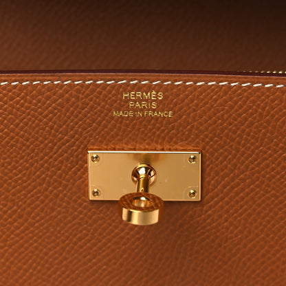 Hermes Epsom Kelly Wallet To Go Gold 6 of 10