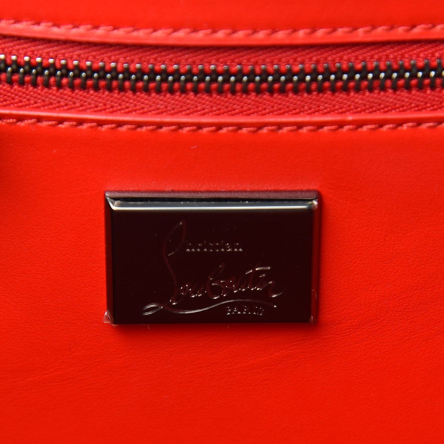 Calfskin Patent Studded Large Paloma Black