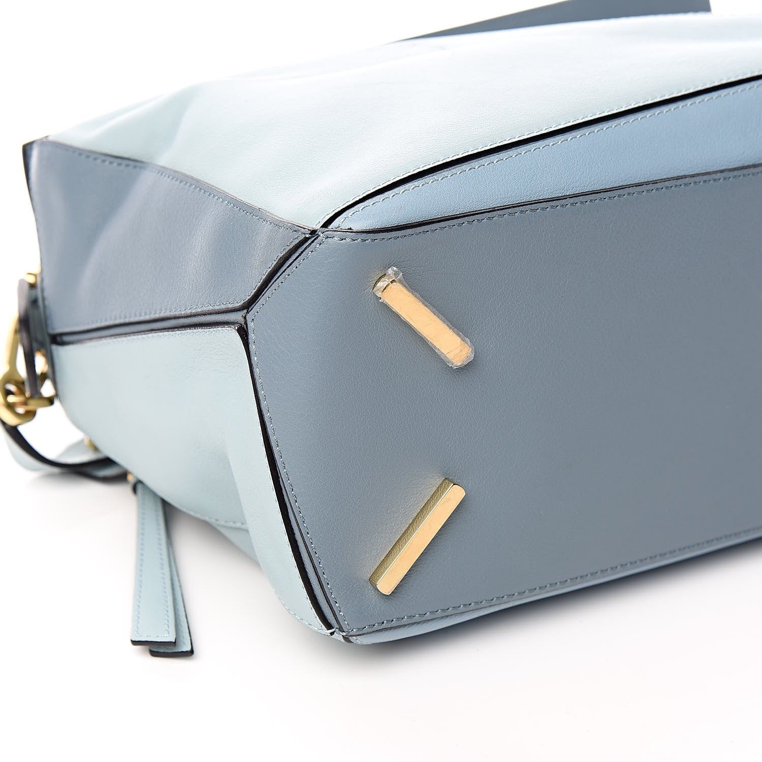 Loewe Calfskin Medium Puzzle Bag Aqua Light Blue Stone Blue 7 of 9