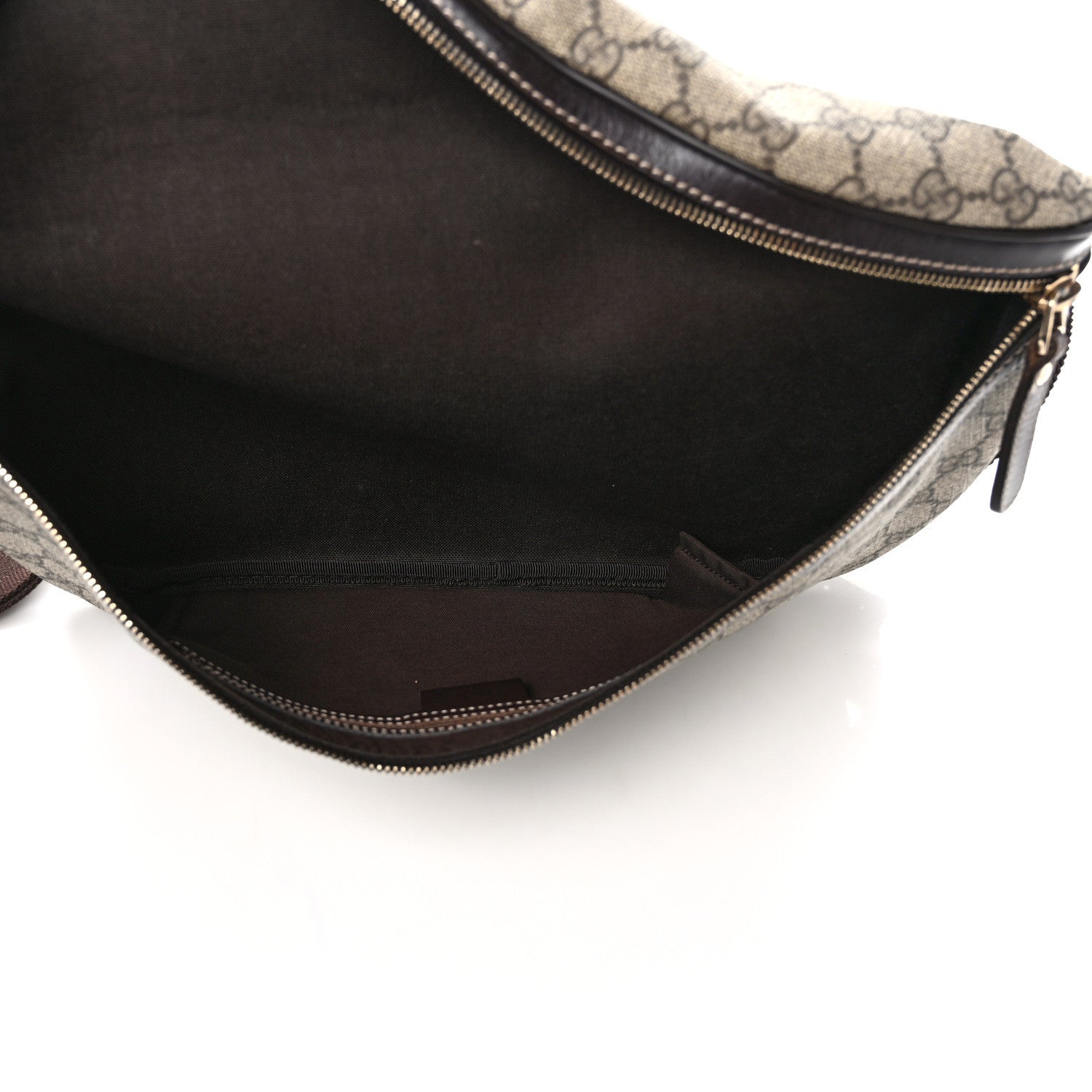 Gucci GG Supreme Monogram Belt Bag Dark Brown 5 of 10