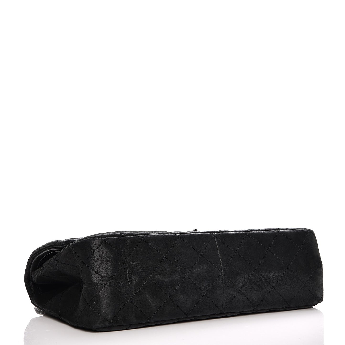 Iridescent Calfskin Quilted 2.55 Reissue 227 Flap Black