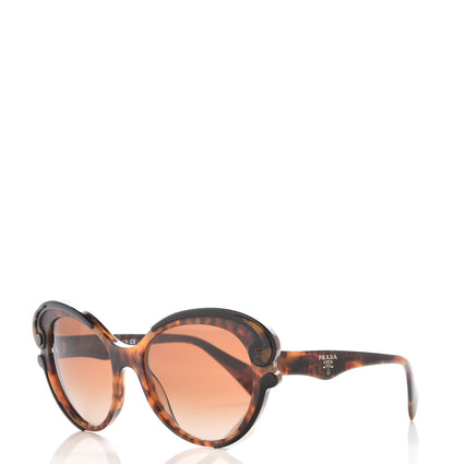 Prada Baroque Cat Eye Sunglasses SPR 28N Tortoise 1 of 7