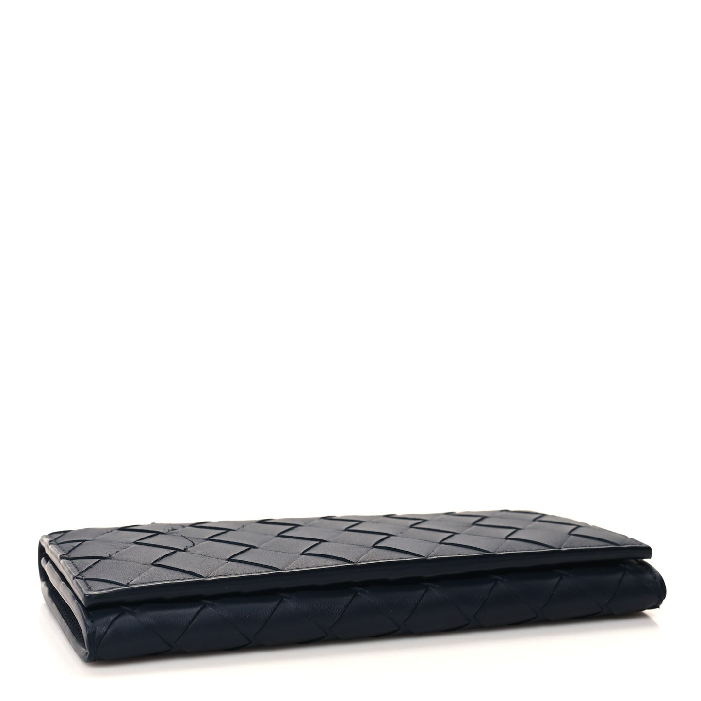 Nappa Intrecciato Continental Wallet Midnight