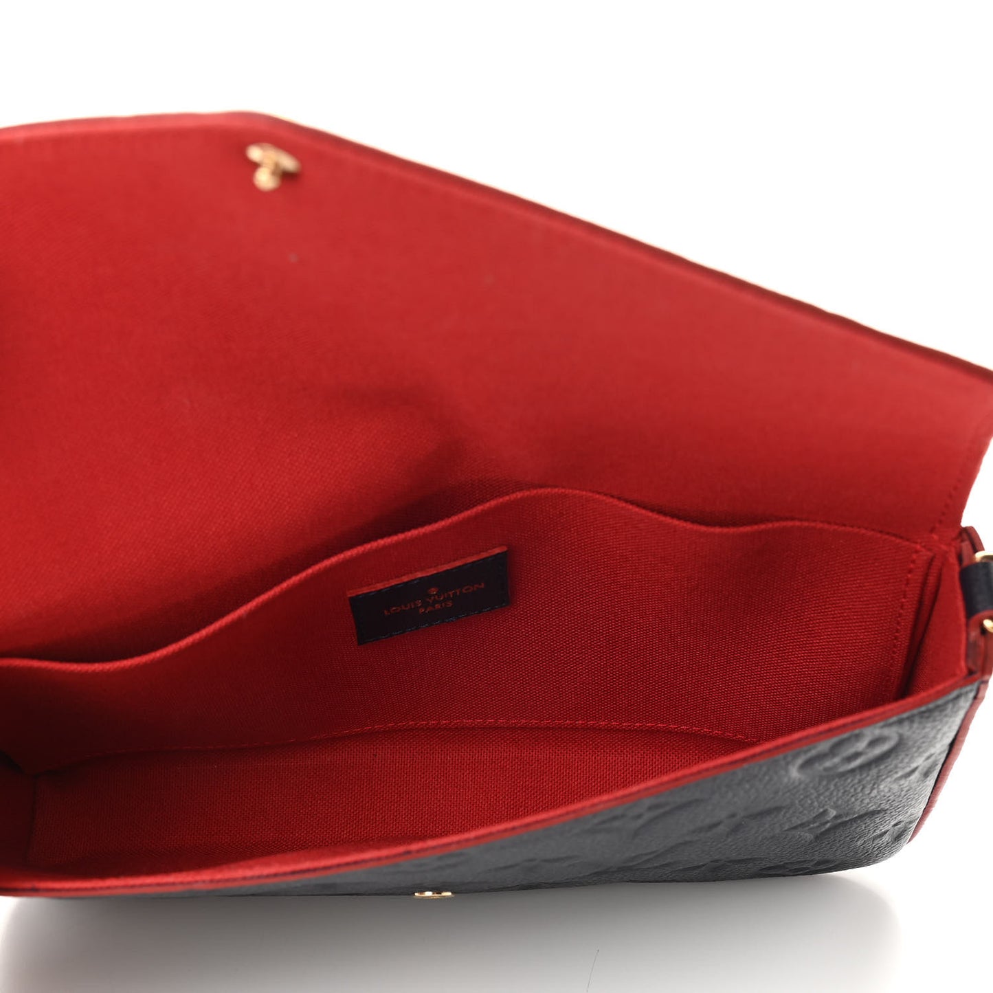 Empreinte Pochette Felicie Chain Wallet Marine Rouge