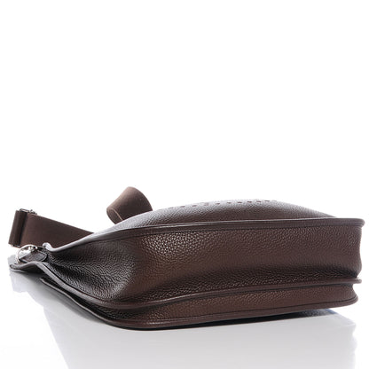 Hermes Taurillon Clemence Evelyne III PM Chocolate 4 of 8