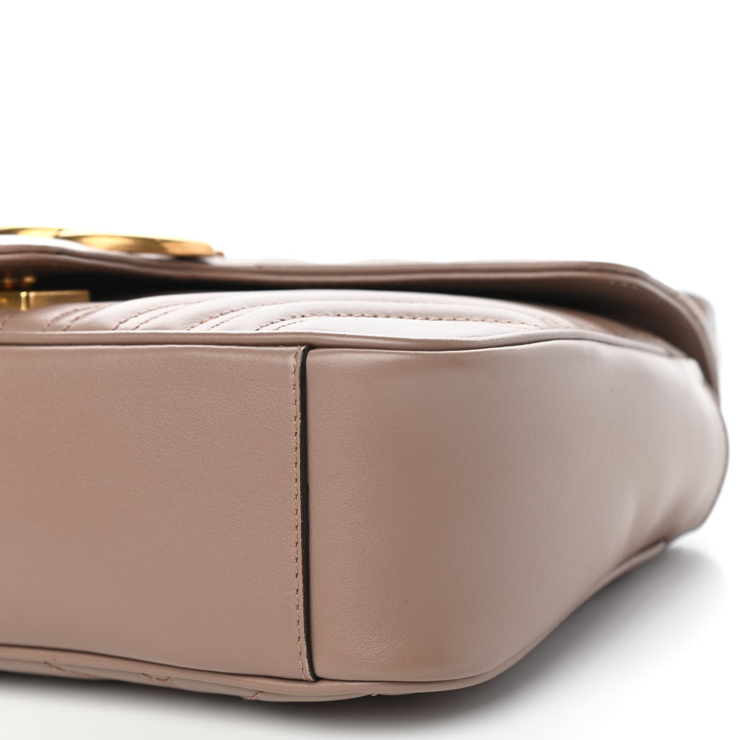 Calfskin Matelasse Small GG Marmont Shoulder Bag Porcelain Rose