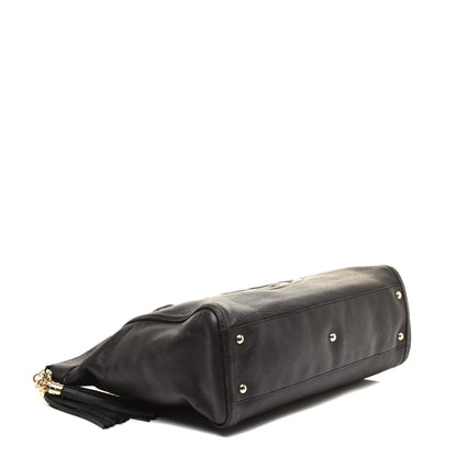 Gucci Pebbled Calfskin Large Soho Top Handle Bag Black 4 of 10
