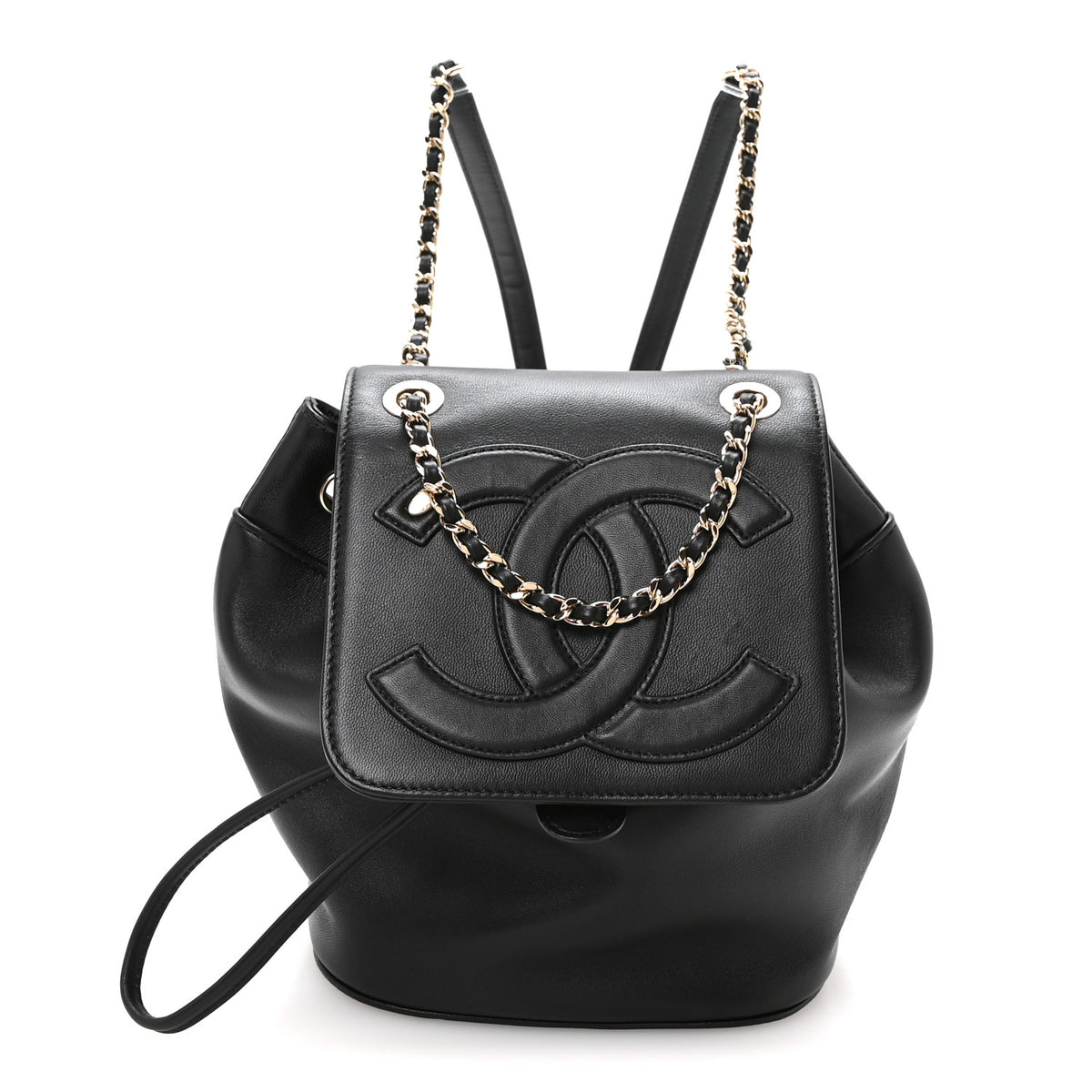 Chanel Lambskin CC Mania Backpack Black 1 of 10