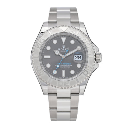 Rolex Stainless Steel Platinum 40mm Oyster Perpetual Date Yacht-Master Watch Slate 126622 1 of 5