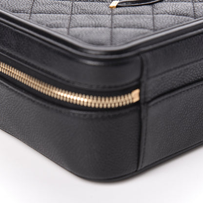 Chanel Caviar Quilted Medium CC Filigree Vanity Case Black 8 of 12