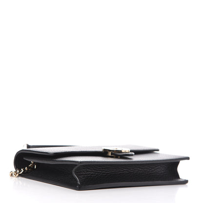 Gucci Dollar Calfskin Interlocking G Chain Wallet Black 4 of 11