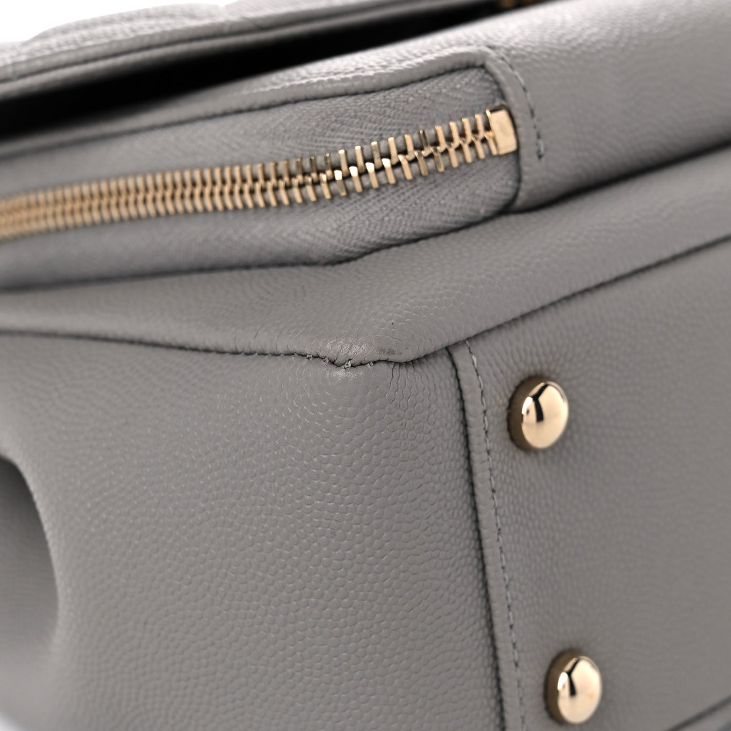 Chanel Caviar Quilted Medium Business Affinity Flap Grey 8 of 12
