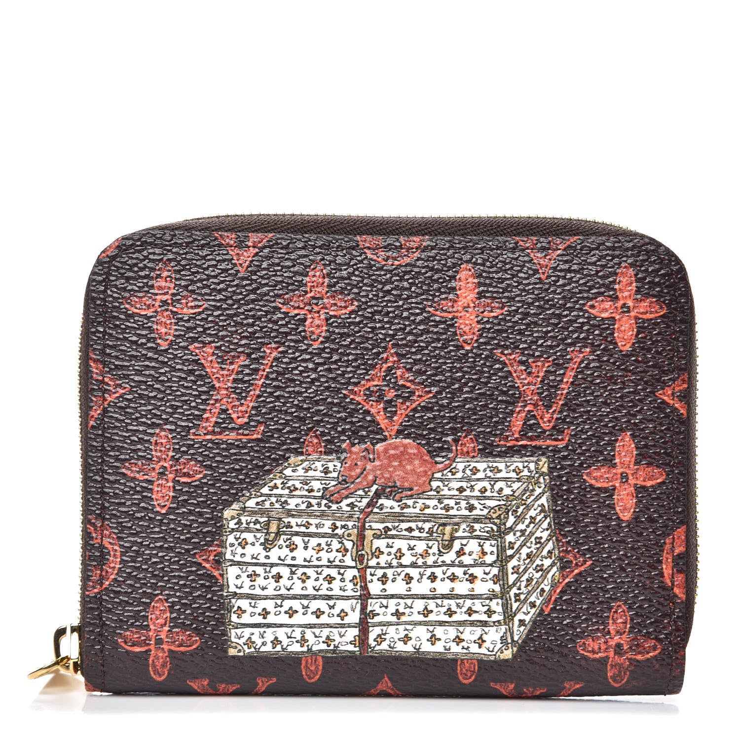 Louis Vuitton Catogram Zippy Coin Purse Marron 1 of 8