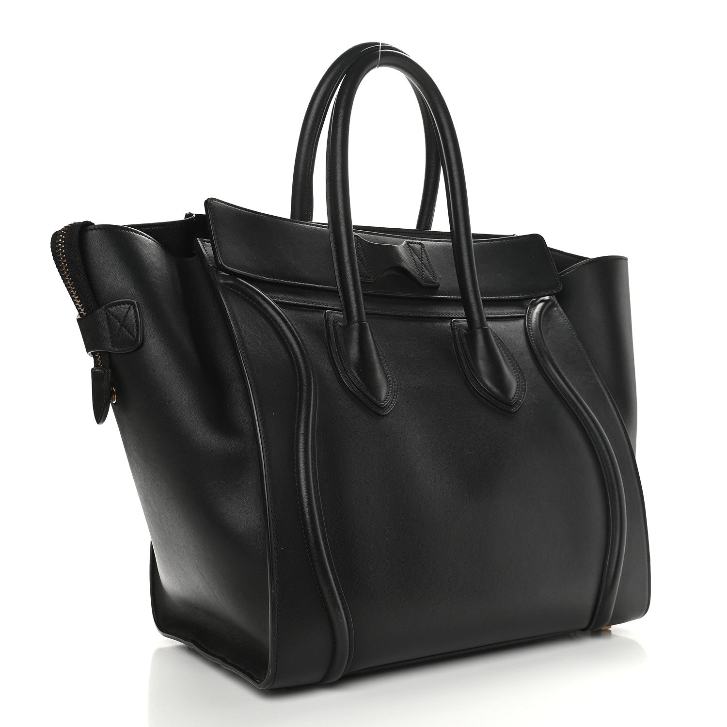 Celine Smooth Calfskin Mini Luggage Black 3 of 8
