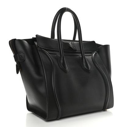 Celine Smooth Calfskin Mini Luggage Black 3 of 8