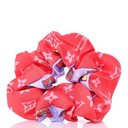 Louis Vuitton Silk Minimalle Scrunchie Pink 4 of 4