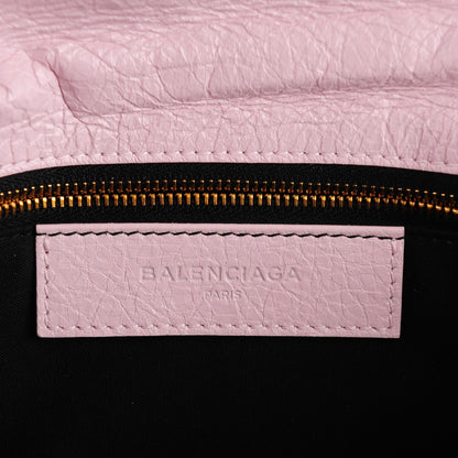Balenciaga Agneau Giant 12 Gold Hardware Envelope Clutch Rose Poudre 8 of 10