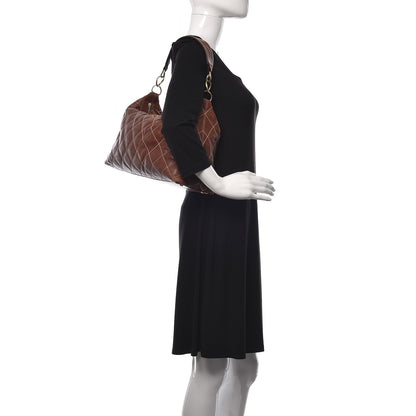 Chanel Calfskin Quilted Surpique Hobo Brown 2 of 21