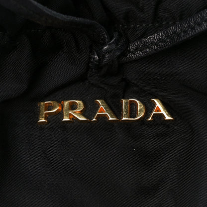 Prada Tessuto Nylon Bow Shoulder Bag Black 8 of 11