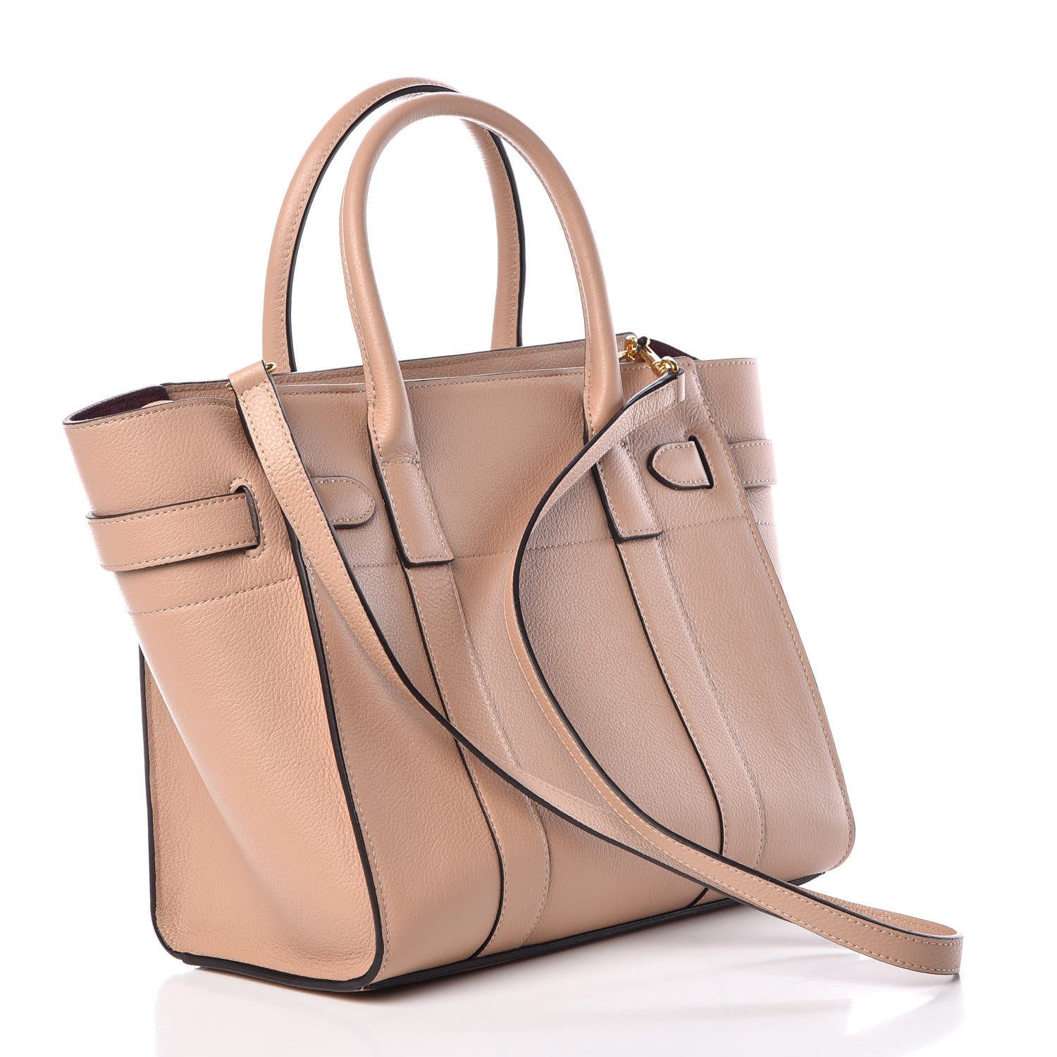 Mulberry Classic Grain Small Bayswater Zip Tote Blush 4 of 10
