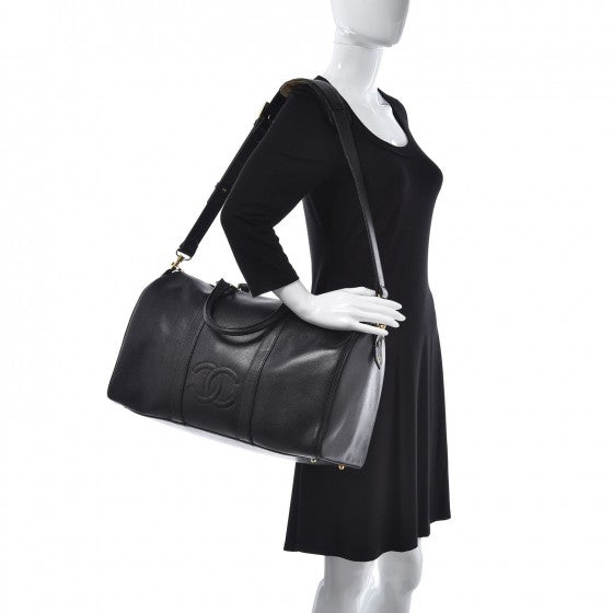 Caviar Timeless CC Duffel Bag Black