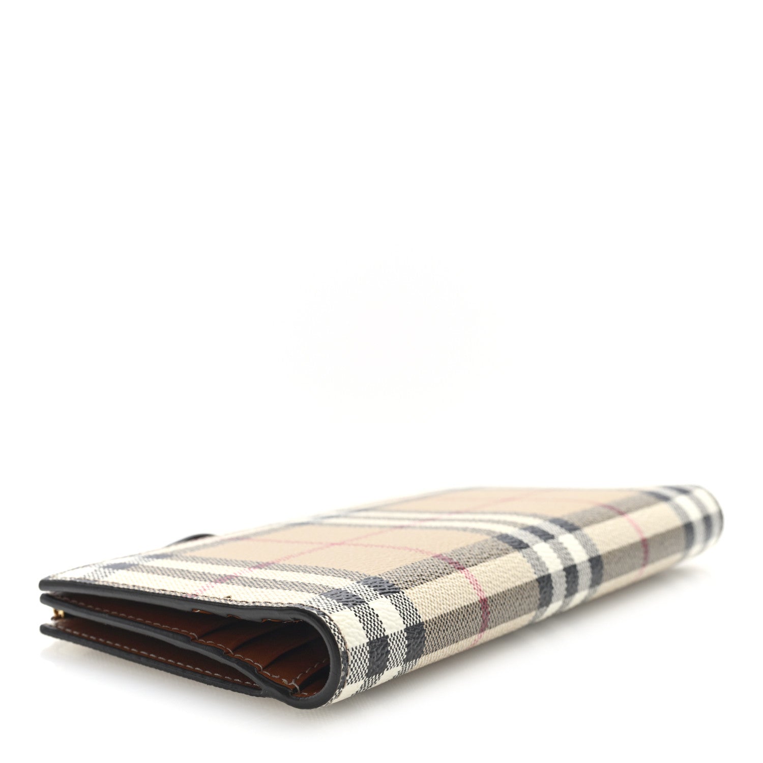 Burberry Vintage Check Large Billfold Wallet Archive Beige Briar Brown 3 of 6