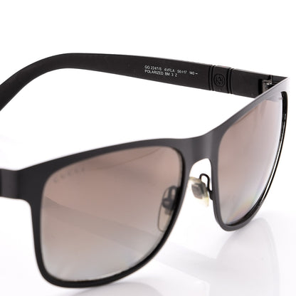 Gucci Polarized Web Sunglasses GG2247/S Matte Black 6 of 8
