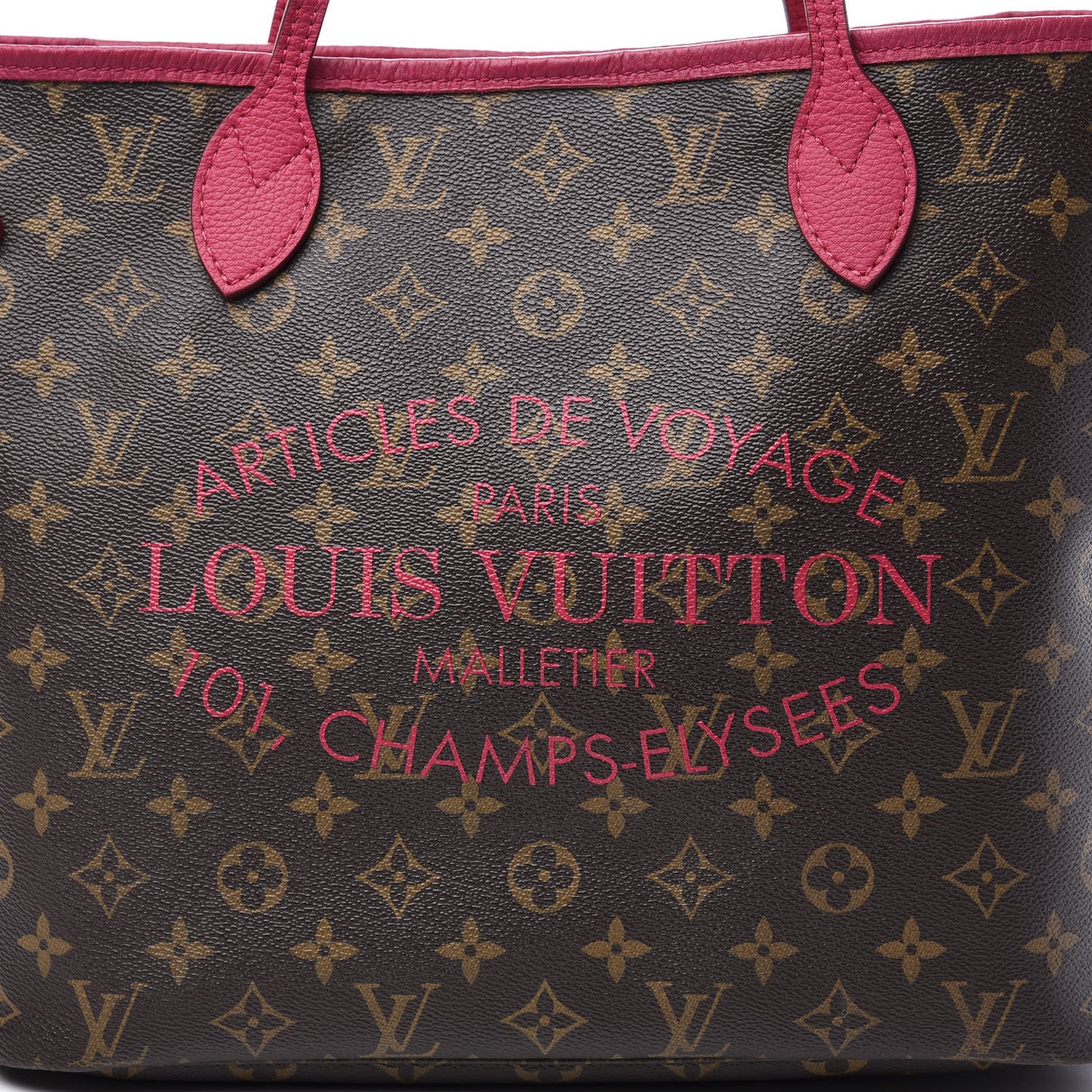 Monogram Articles de Voyage Ikat Neverfull MM Rose Indien