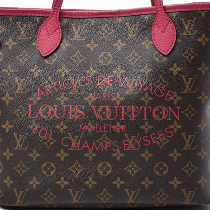 Louis Vuitton Monogram Articles de Voyage Ikat Neverfull MM Rose Indien 11 of 12