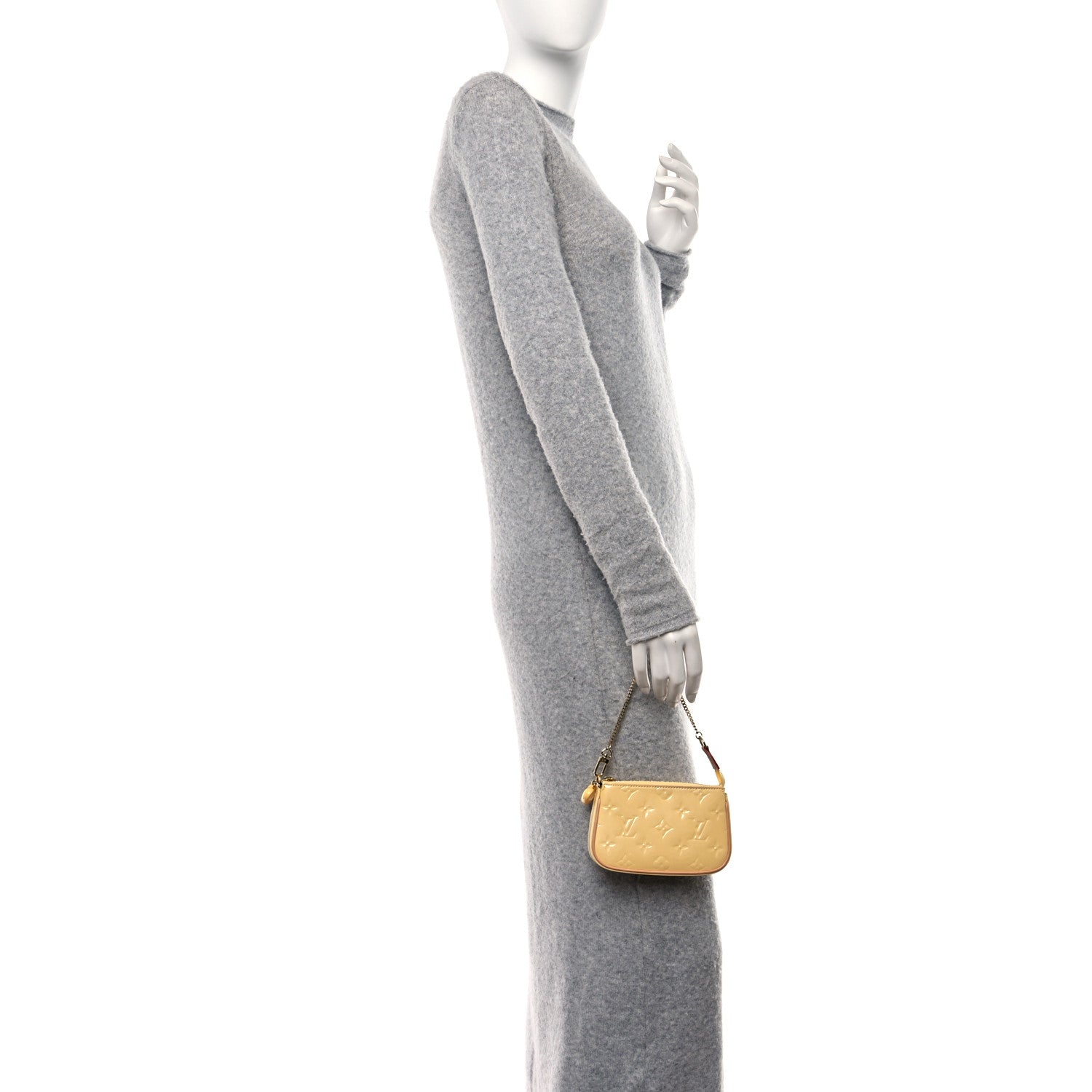 Louis Vuitton Metallic Vernis Valentine Mini Pochette Accessories Banana Fizz 2 of 10