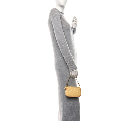 Louis Vuitton Metallic Vernis Valentine Mini Pochette Accessories Banana Fizz 2 of 10