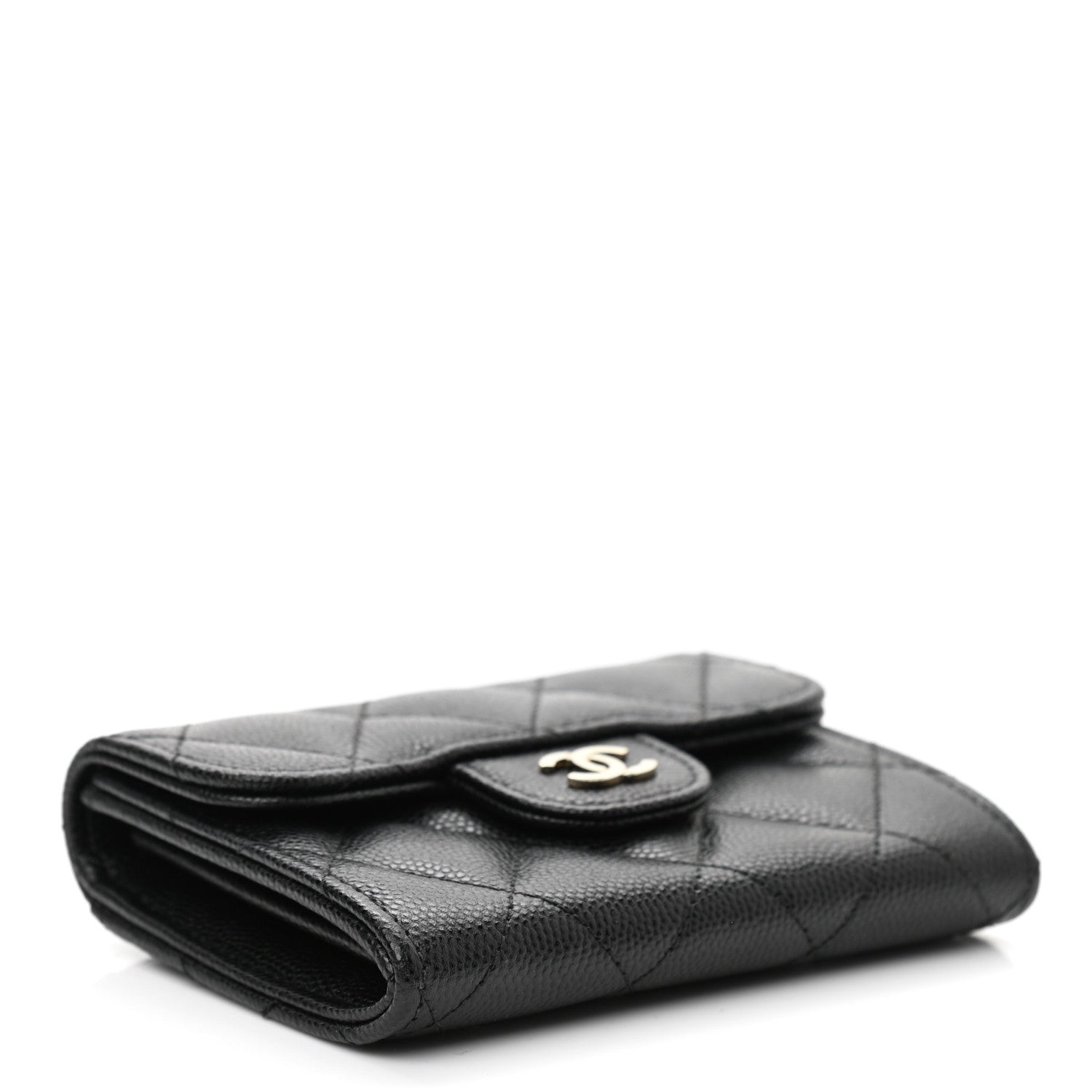 Chanel Caviar Quilted Flap Card Holder Black 4 of 9