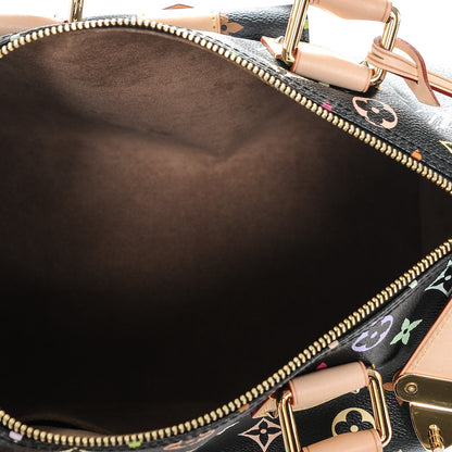 Louis Vuitton Monogram Multicolor Speedy 30 Black 5 of 6
