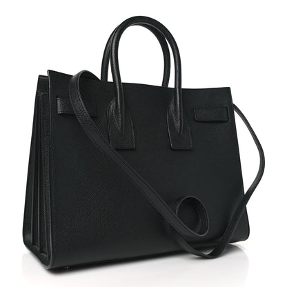 Saint Laurent Grained Calfskin Small Sac De Jour Black 4 of 11