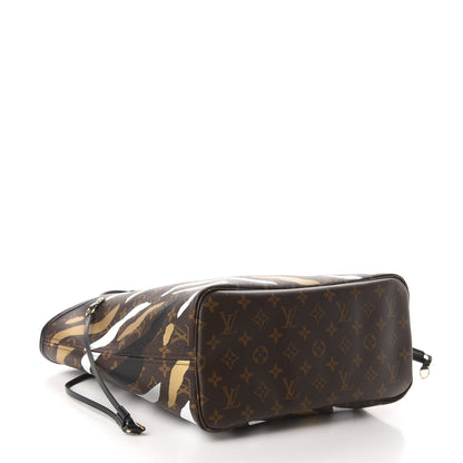 Louis Vuitton X LOL Monogram Neverfull MM Gold Silver 3 of 9