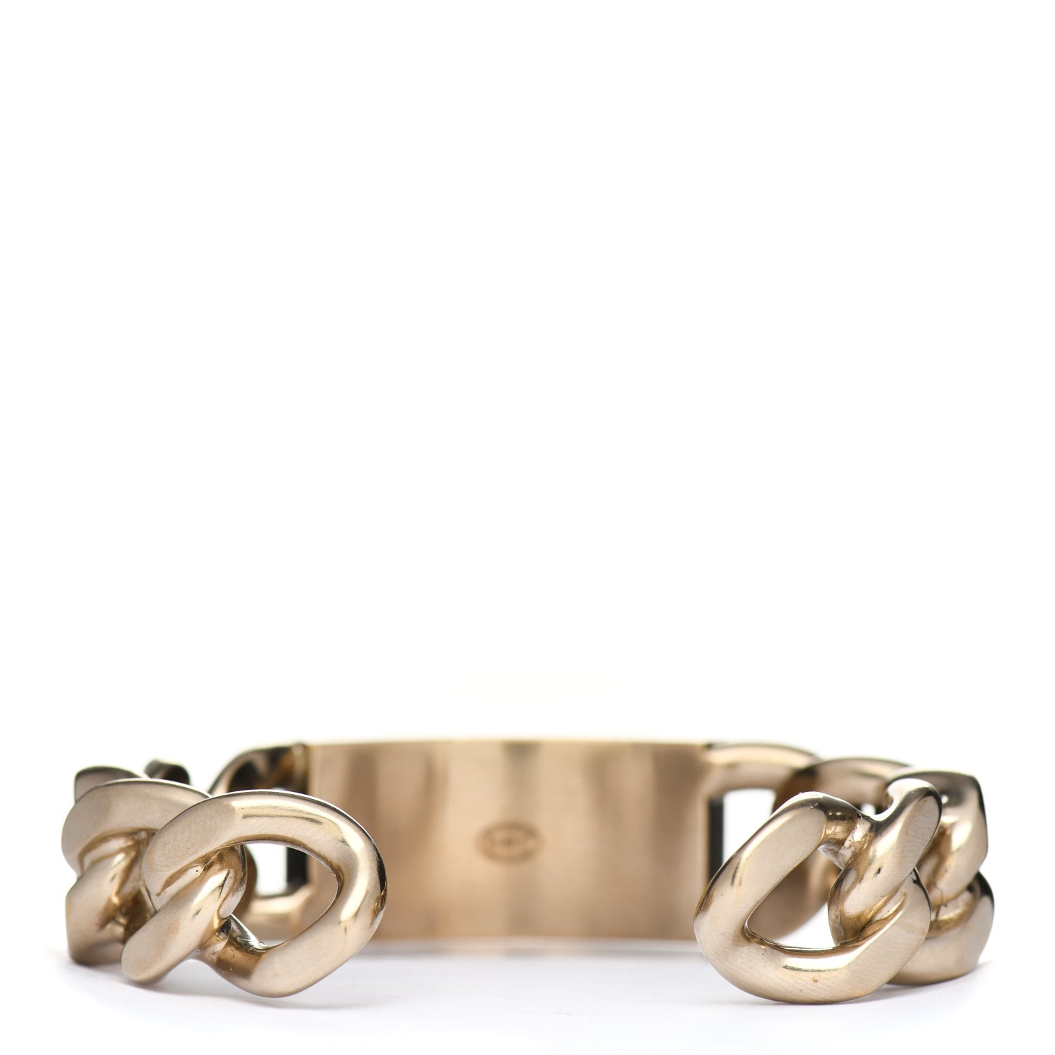 Chanel Chain ID Cuff Bracelet Gold 2 of 3