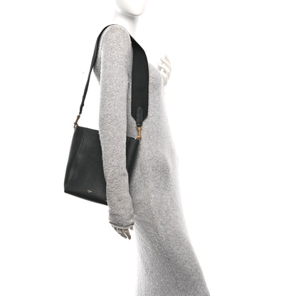 Celine Soft Grained Calfskin Small Sangle Bucket Bag Black 2 of 10