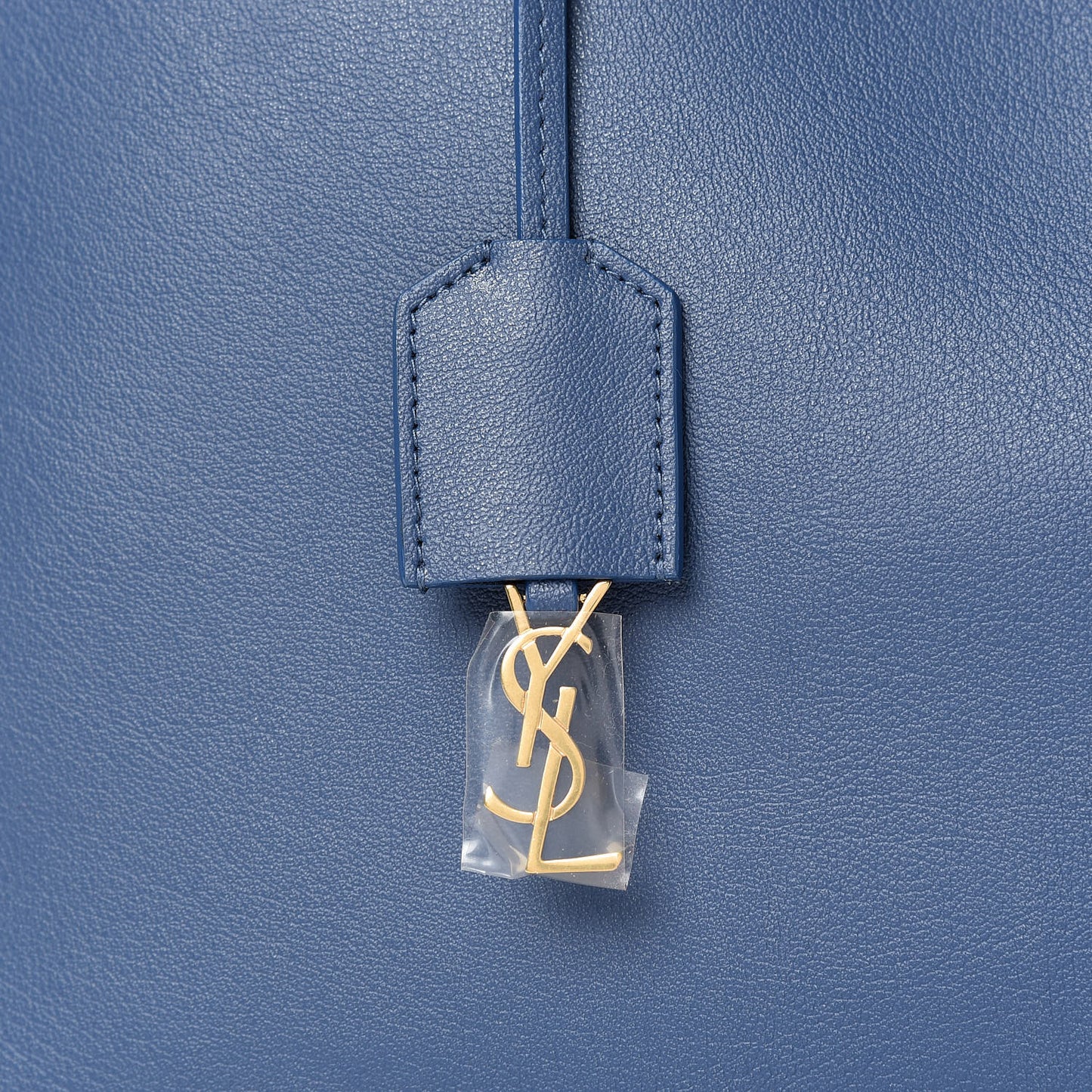 Calfskin Large Shopping Tote Denim