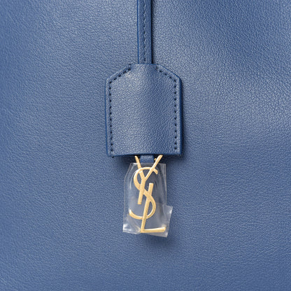 Saint Laurent Calfskin Large Shopping Tote Denim 11 of 11