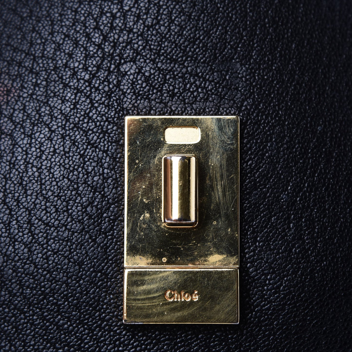 Grained Lambskin Mini Drew Shoulder Bag Black