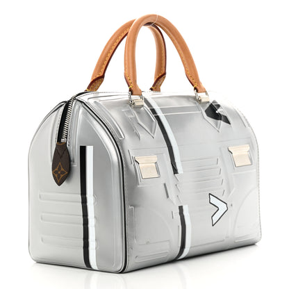 Louis Vuitton Epi Spaceship Embossed Speedy 25 Silver 3 of 15