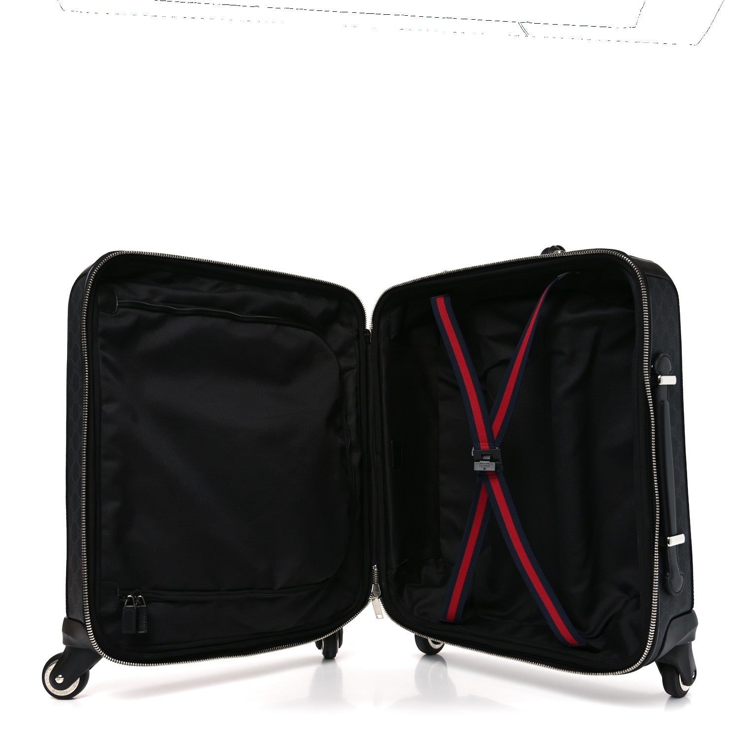 Gucci GG Supreme Monogram Calfskin Small Carry On Trolley Black 4 of 10