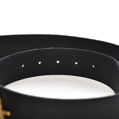 Gucci Calfskin Snake Belt 95 38 Black 6 of 8