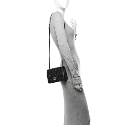 Chanel Lambskin Quilted Mini Square Flap Black 2 of 16