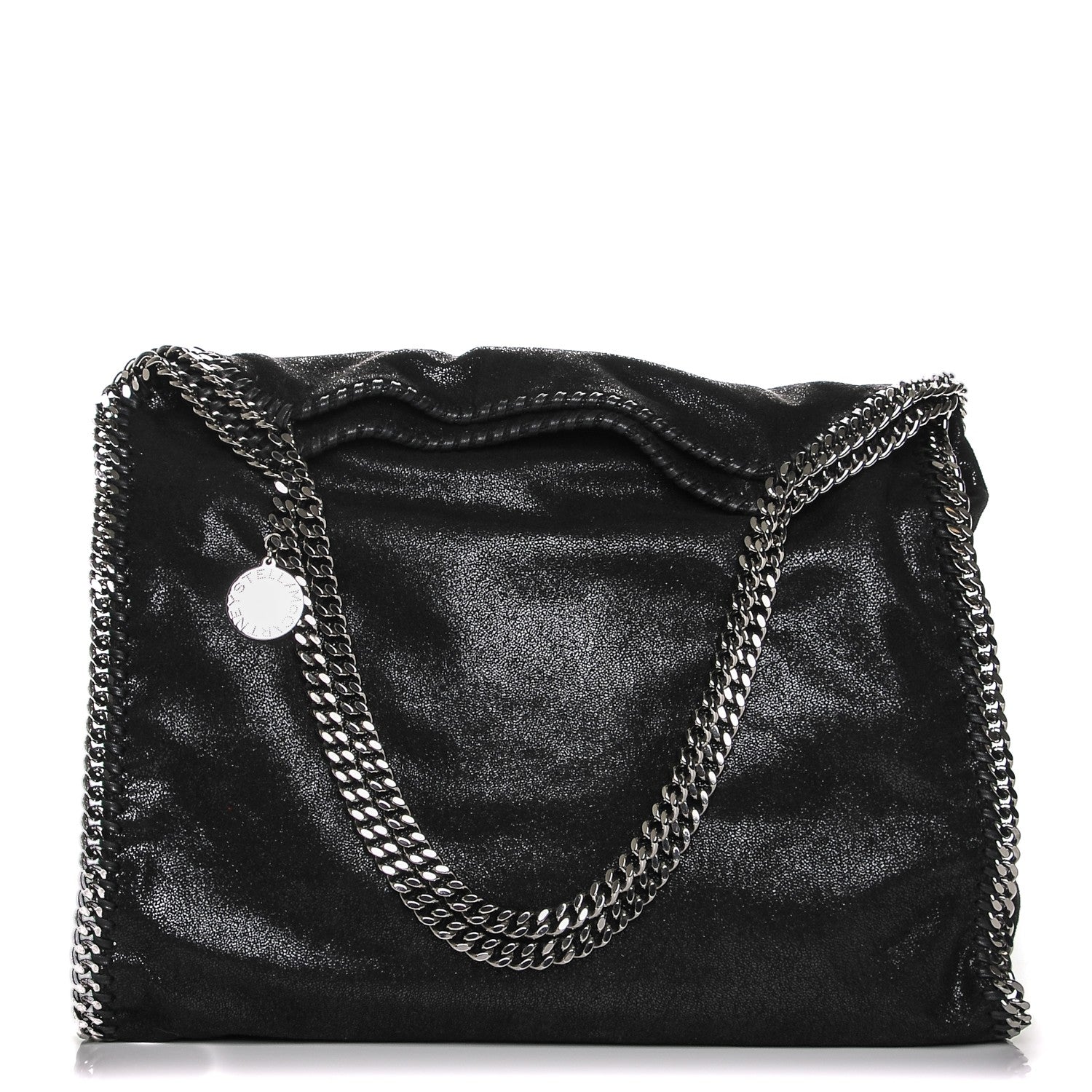 Stella McCartney Shaggy Deer Big Falabella Tote Black 1 of 7