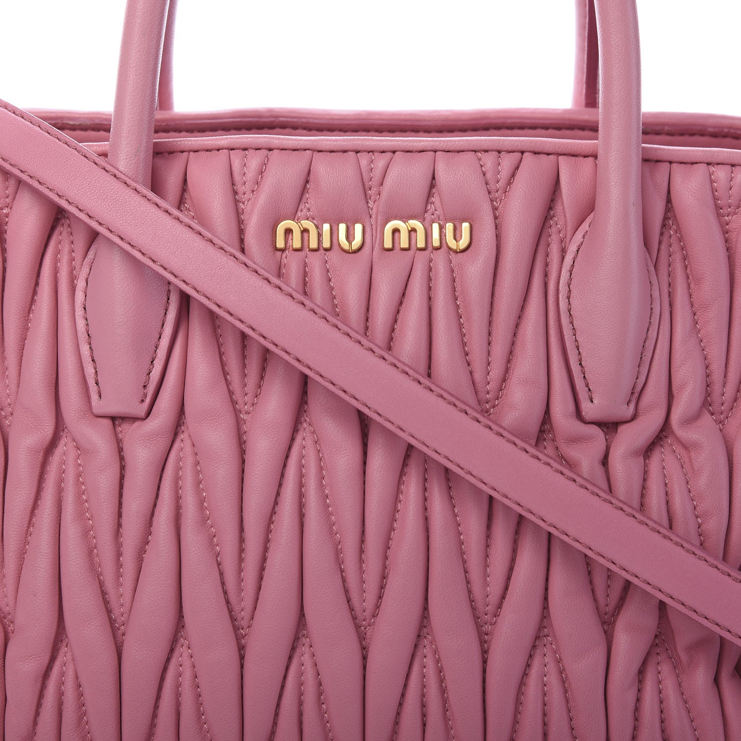 Miu Miu Nappa Matelasse Tote Loto 14 of 14