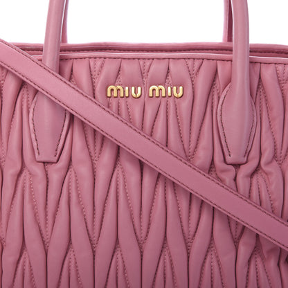 Miu Miu Nappa Matelasse Tote Loto 14 of 14