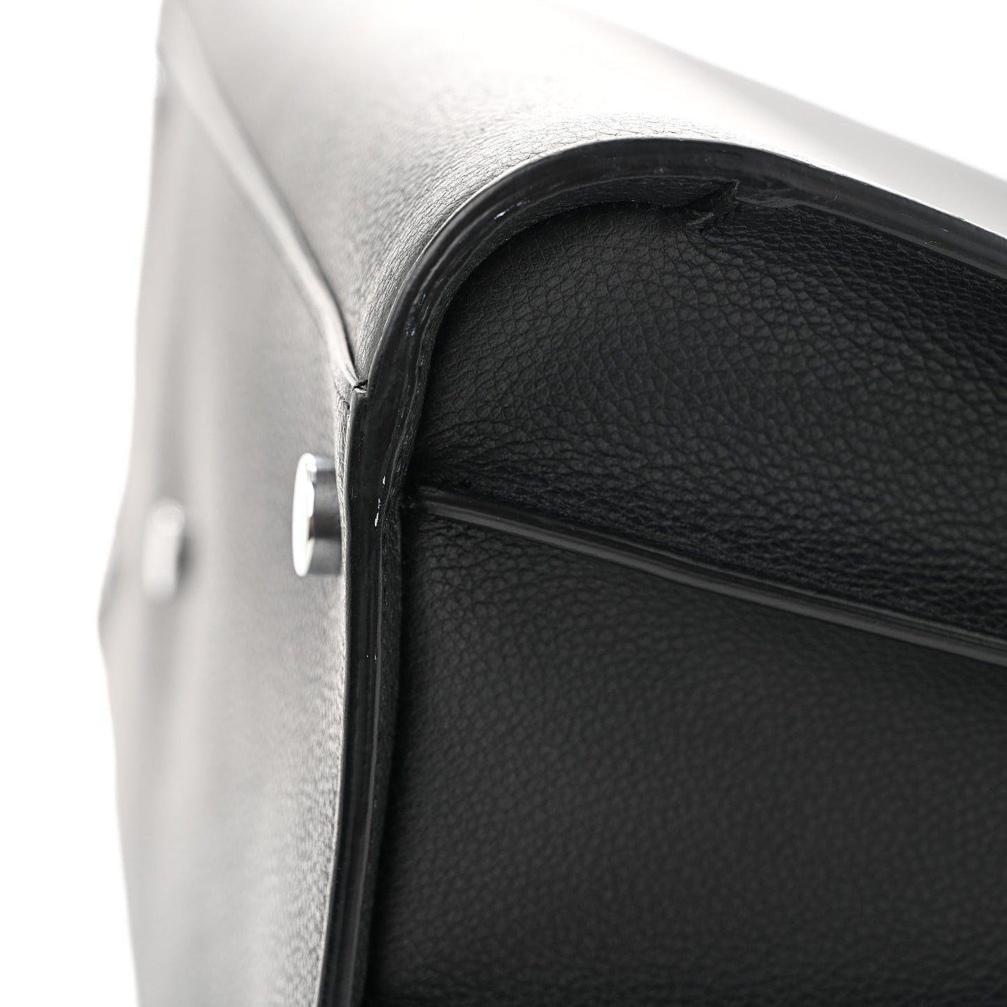 Grained Calfskin Large Sac De Jour Carryall Black