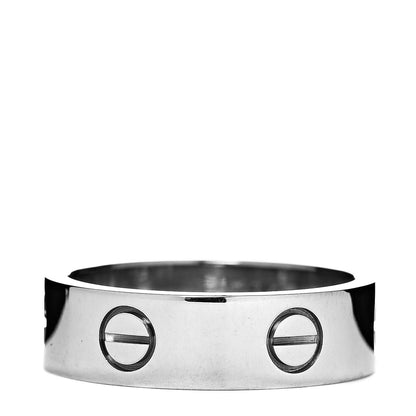 Cartier 18K White Gold 5.5mm LOVE Ring 57 8 3 of 4