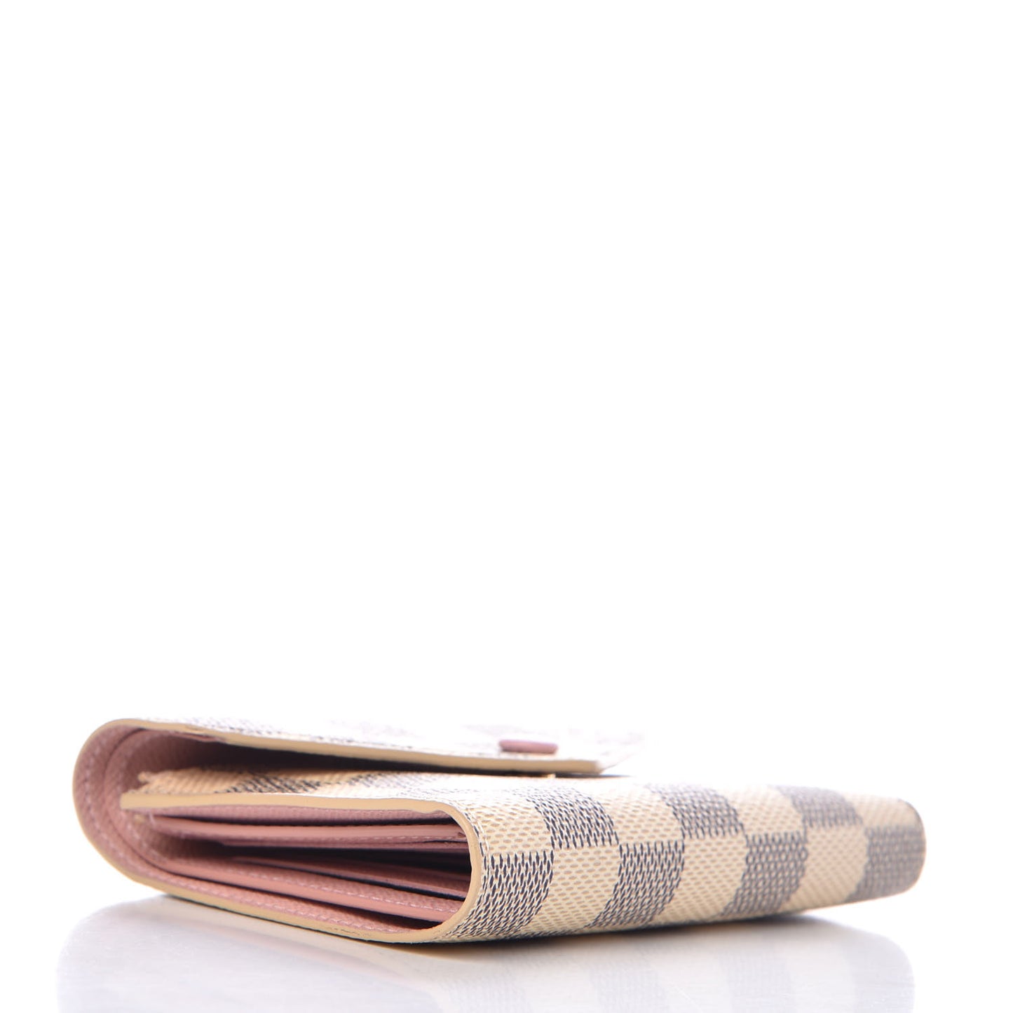 Damier Azur Victorine Wallet Rose Ballerine